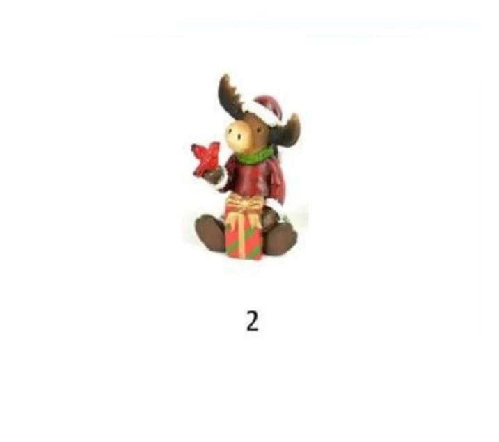 Choice of Christmas Moose Miniatures