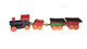 Miniature Painted Wood Train