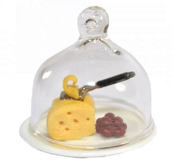 Dollhouse Cheese Plate with a Dome Lid