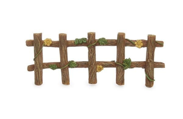 Miniature Resin Brown Fence