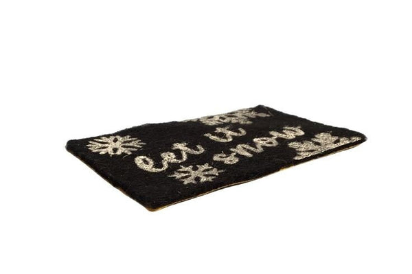 Miniature Let It Snow Door Mat, Dollhouse Winter Door Mat, Dollhouse Accessory