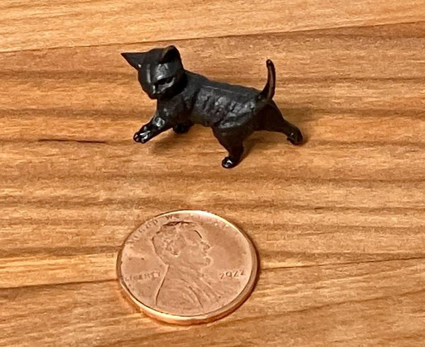 Set of 3 Micro Miniature Black Cats, 1