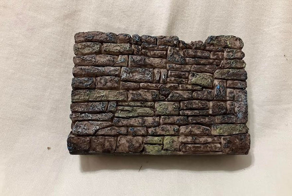 Miniature Rock Wall, Fairy Garden Textured Stone Wall. Fairy Garden Landscaping