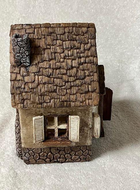 Miniature Tudor House, Fairy Garden House with Hinged Door, Forest House for Wee Folk, Birthday or Holiday Gift