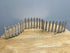 2" High Whitewashed Wood Picket Fence