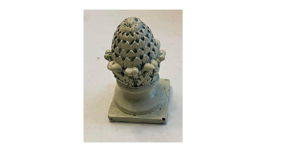 Dollhouse Miniature Outdoor Pedestal, Miniature Artichoke Shaped Finial Statue