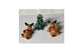 Miniature Reindeer with Christmas Tree
