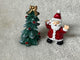 Holiday Santa with a Christmas Tree Miniature