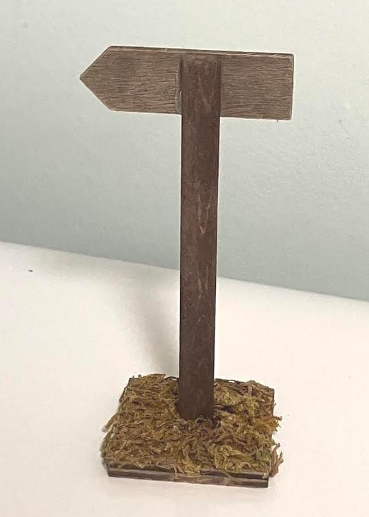 Miniature Wooden 'FAIRY GARDEN' Sign 4.5