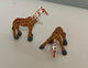 Miniature  Pair of Giraffe Figurines
