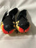 Pair of Black, Red & Yellow Birds, 4.5" Birds