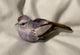 Miniature Artificial  Purple White & Brown Bird on a Clip