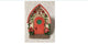 Red Door in Floral Decorated Arched Entry Way, Fairy Garden Door