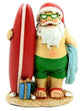 Beach Santa, Surfboard Santa, Holiday Decor, Holiday Gift, Santa Cake Topper