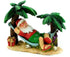 Beach Santa, Santa in a Hammock, Holiday Decor, Holiday Gift, Santa Cake Topper