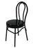Black Metal Dollhouse Kitchen Chair, Retro Diner Chair