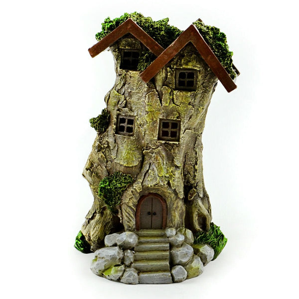 LED Fairy Tree House Miniature,  Forest Tree House Miniature