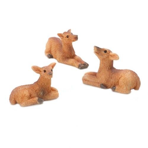 Set of 3 Miniature Deer