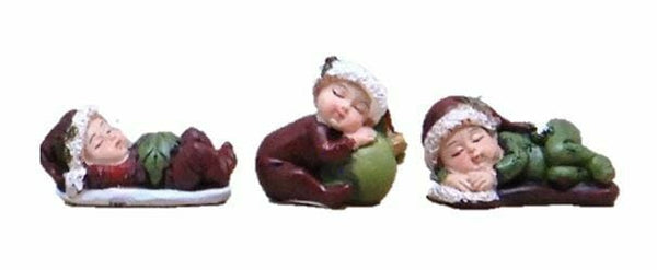 Miniature Sleeping Christmas Baby Set,