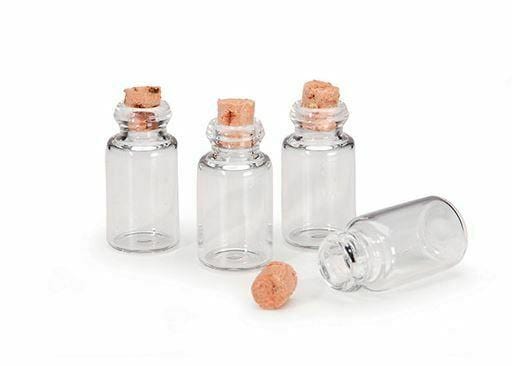 Dollhouse Miniature Spice Bottles with Corks