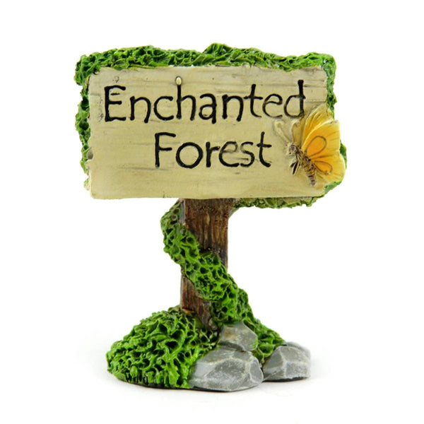 Enchanted Forest Fairy Garden Sign, Woodland Sign