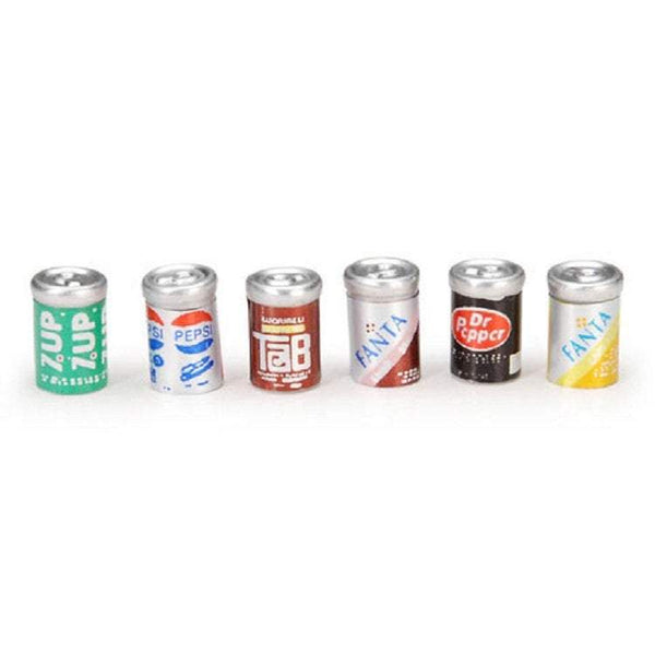 Dollhouse Miniature Assorted Soda Cans