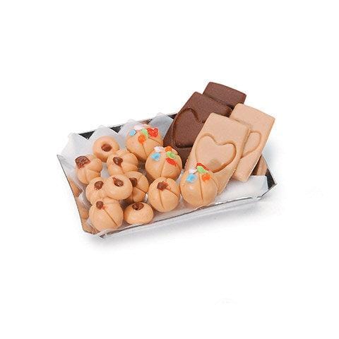 Dollhouse Miniature Cookie Tray Assortment