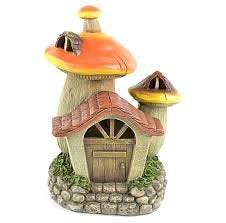 Solar Mushroom Fairy Garden House