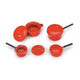 Dollhouse Miniature Red Pots and Pans