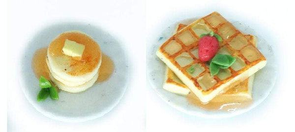 Dollhouse Waffles or Pancakes on a Plate