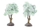 Artificial Snow Covered Forest Tree Pair