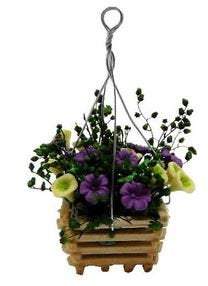 Choice of Dollhouse Hanging Flower Baskets