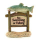 Miniature 'No Swimming or Fishing' Sign
