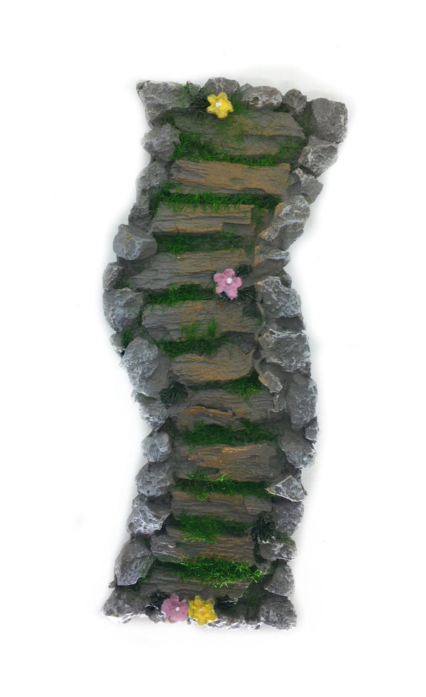 Miniature Wood and Stone Path with Moss,  Fairy Garden Path,  Fairy Garden Landscaping, Terrarium  Walkway