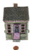 Wren Cottage , 6" Fairy Garden Home with Purple Door, Country Cottage, Fairy Garden House, Birthday/Holiday Gift
