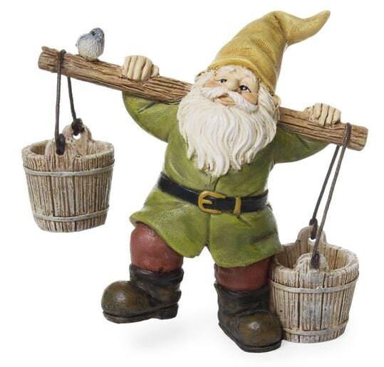 Gnome with a Foamy Mug, Garden Gnome on a Stake, 3.5