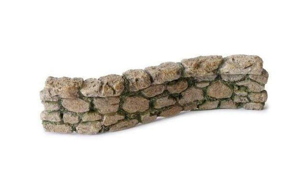6.5" Fairy Garden Rock Wall, Fairy Garden Stone Fence, Miniature Curved Wall