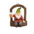Friendly Gnome Tree Hanger, Gnome with a Mug, Fairy Garden Tree Decor