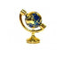 Miniature Brass Globe, Globe for a Dollhouse Office, Library, Living room.Den