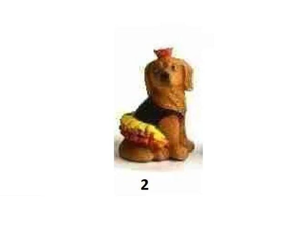 Choice of Miniature Dogs in Halloween Costumes, Halloween Dog Cake Toppers, Fall Fairy Garden Dogs