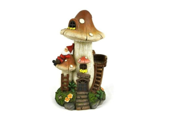 Solar Mushroom House with Gnome,  10
