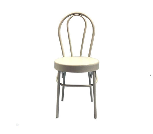 White Metal Dollhouse Chair, Dollhouse Kitchen Chair,  Miniature Retro Diner Chair, Dollhouse Furniture