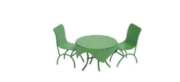 Choice of Red or Green Miniature Table and Chairs, Retro Table Set