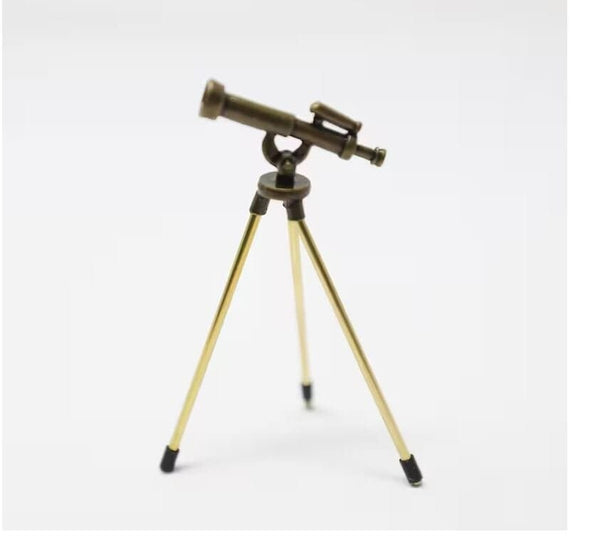 Miniature 3-Legged Telescope, Dollhouse Telescope, Shadow Box Miniature, Telescope Cake Topper