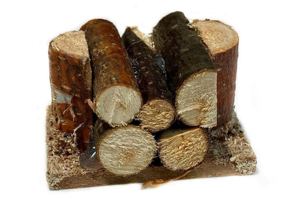 Miniature Wood Pile, Fairy Garden Logs, Fireplace Wood, Dollhouse Wood Pile