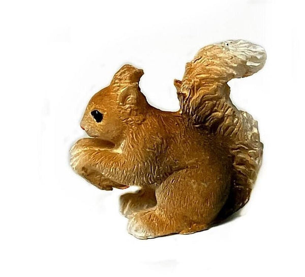 Micro Miniature Squirrel Figurine, 'Nutella' the Squirrel, Forest Animal Cake Topper